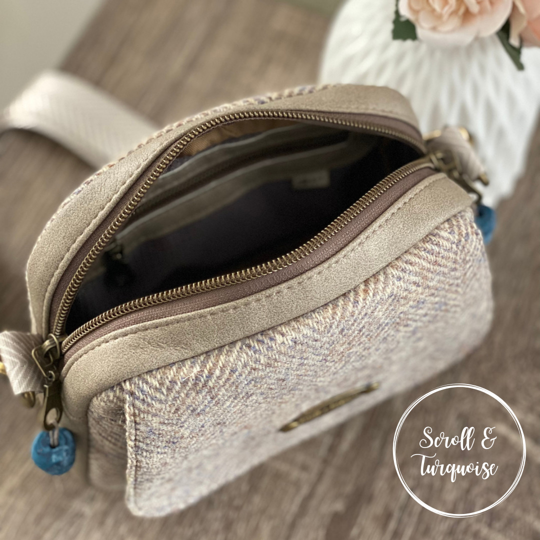 The Itty Bitty Bowler Bag - Authentic Harris Tweed