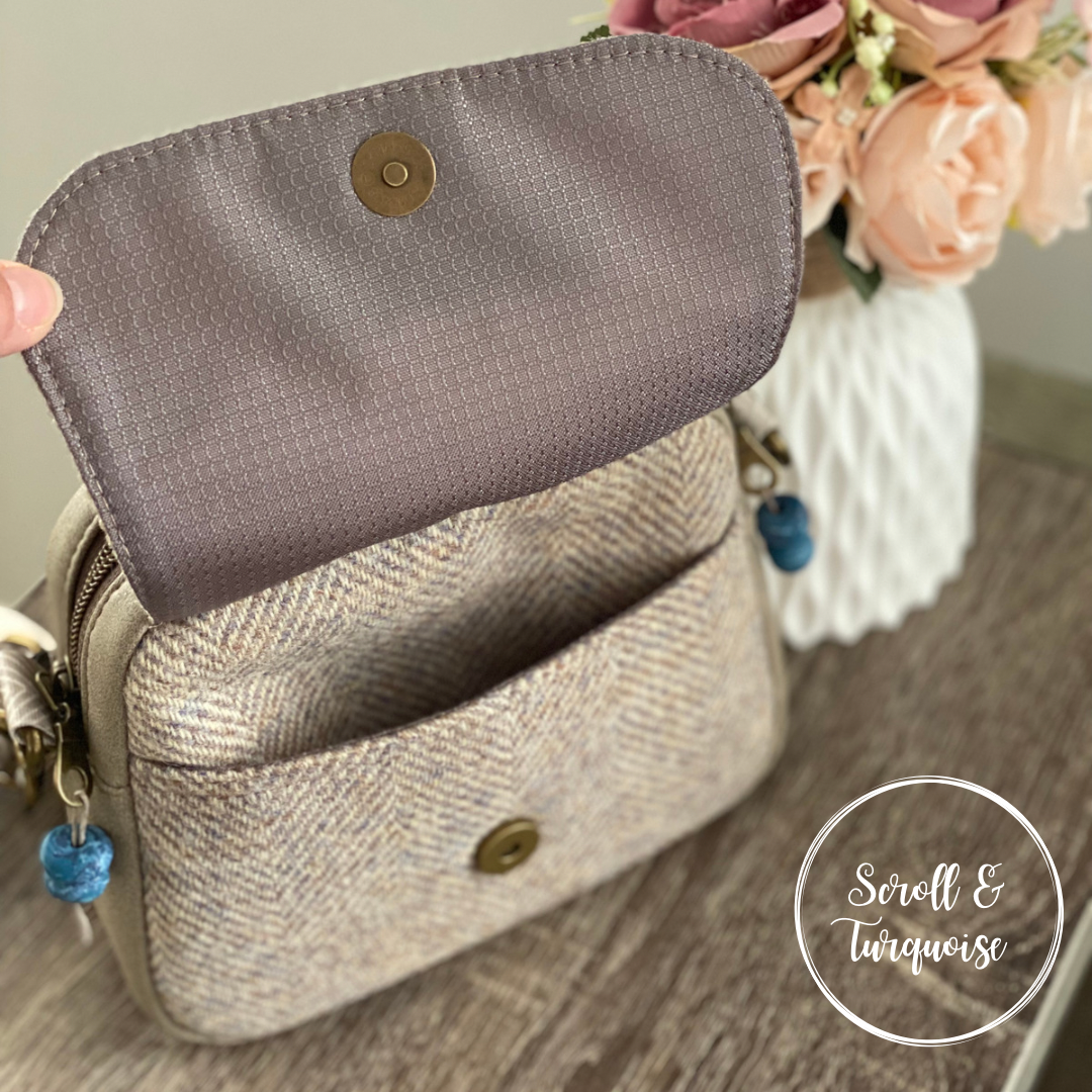 The Itty Bitty Bowler Bag - Authentic Harris Tweed